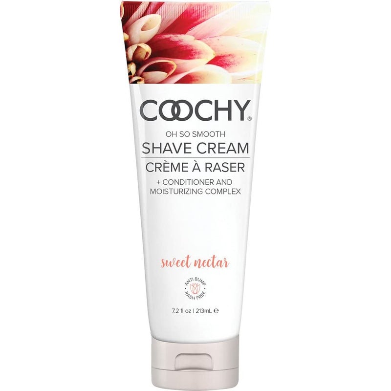 Coochy Shave Cream - Moisturizing Shave Lotion - Gentle Intimate Shaving Cream - For Bikini Area, Underarms, Legs & More - Rash-Free, Hydrating Formula - Sweet Nectar, 7.2 oz - Image 1